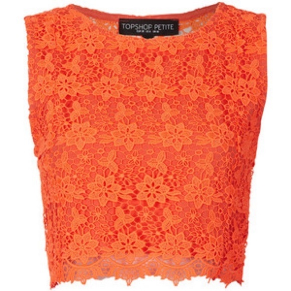 TOPSHOP Ladies Womens Green Floral Lace Vest Top Sleeveless Summer Size 4